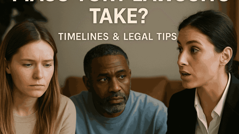 How Long Do Mass Tort Lawsuits Take? Timelines & Legal Tips